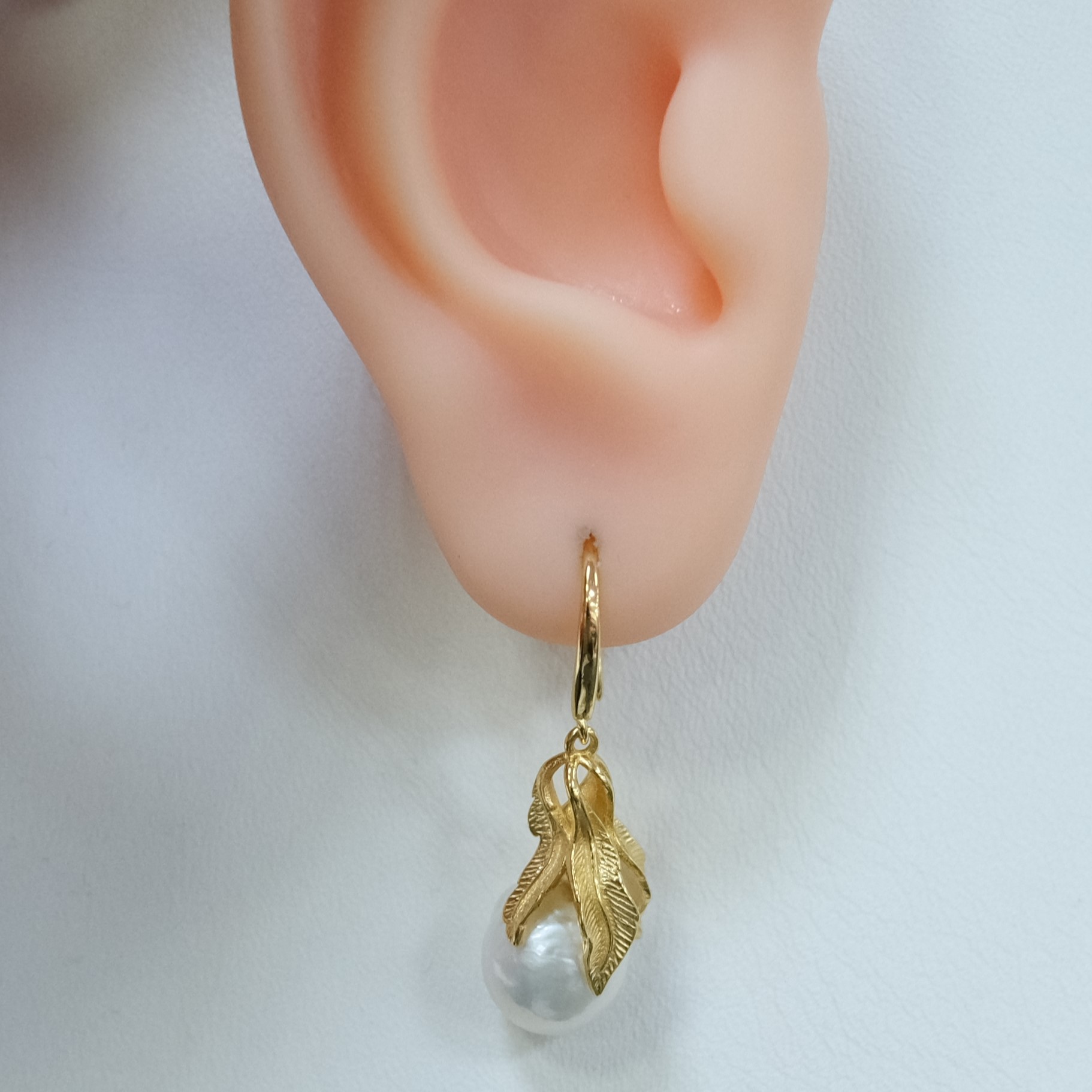 Серебряные серьги с жемчугом